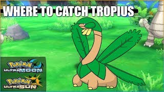 Where to catch Tropius in Pokemon Ultra Sun and Ultra Moon [upl. by Nageet356]