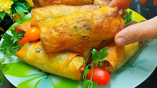 2 Recettes Bricks aux Épinards Végétarienne et au Poulet ‼️ Cuisine Marocaine  Recette Ramadan [upl. by Laicram]