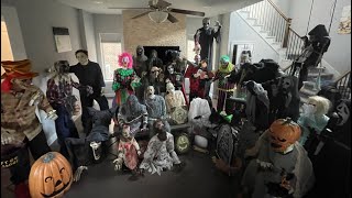 OUR SPIRIT HALLOWEEN ANIMATRONIC COLLECTION 4500 VALUE [upl. by Jabez]