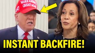 Wow Trump PUT TO SHAME by Kamala after STUNT GOES WRONG [upl. by Idnat175]