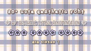 80 cute aesthetic font rekomendation  dafontcom  font pack [upl. by Anitnoc]