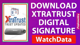 Download XtraTrust Digital Signature into Proxkey Watchdata Usb Token 📁📁 XtraTrust DSC Download [upl. by Gunther]