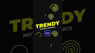 Create Trendy Motion Graphics in After Effects tutorial [upl. by Arlin]