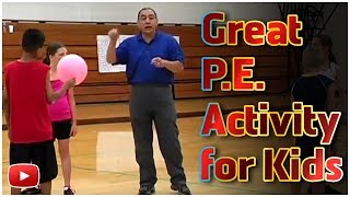 Great Activities for Physical Education Grades 35  Cooperative Volleying [upl. by Abebi]