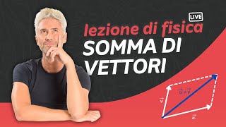 Come si sommano le grandezze fisiche vettoriali  Diretta Video  La Fisica Che Ci Piace [upl. by Halullat]