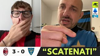 MILAN LECCE 3 0  TIFOSI MILANISTI CARICHI “SALUTATE LA CAPOLISTA…”  TIFOSIAMO [upl. by Kalagher]