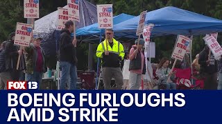 Boeing furloughing workers to save money during strike  FOX 13 Seattle [upl. by Ynamrej]