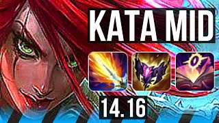 KATARINA vs VIKTOR MID  6k comeback 7 solo kills 800 games Dominating  EUW Master  1416 [upl. by Cadel344]