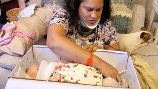 Box Opening Lily Rose Silicone Baby Doll With 7Piece Layette Set by Michelle Fagan 😍🥰❤ [upl. by Cristin]