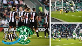 JOELINTONS FIRST GOAL NEWCASTLE VS HIBERNIAN 31 [upl. by Anawqahs]