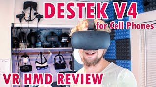 DESTEK V4 MOBILE VR HMD UNBOX amp REVIEW 103° FOV wStorage Bag [upl. by Bahe]