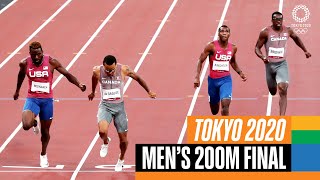 Mens 200m final 🏃‍♂️  Tokyo Replays [upl. by Esorbma]