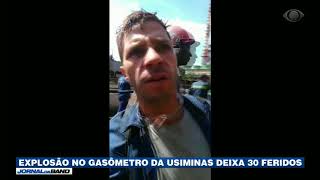 Explosão em gasômetro deixa 30 feridos [upl. by Volney933]