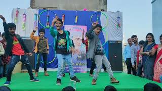 Ismart shankar title song dance performance by smart school students choreographer raja rdx palasa [upl. by Asiruam]