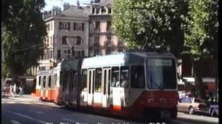 Genève Trams on Cours de Rive in August 1990 [upl. by Battista84]