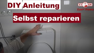 Wasser im Spülkasten läuft ständig nach Was tun Toilettenspülung reparieren Anleitung Toilette [upl. by Siegfried]