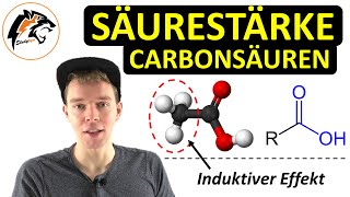 Säurestärke von Carbonsäuren Induktiver Effekt  Chemie Tutorial [upl. by Eelinnej356]