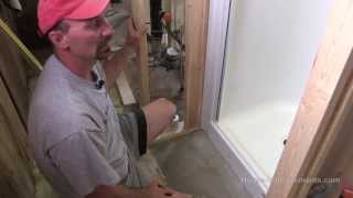 How To Install A Fiberglass Shower [upl. by Ahsimik]