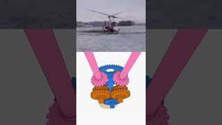 Intermeshing rotors on a helicopter [upl. by Gilmour]