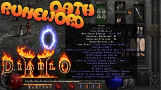 Making quotOATHquot Runeword in Diablo 2 Resurrected [upl. by Ettevol]