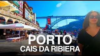 Exploring Porto In Stunning 4k  Cais Da Ribeira Tour [upl. by Eddi]