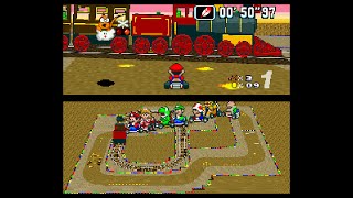 Kalimari Desert in Super Mario Kart SNES [upl. by Kcirredal764]