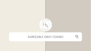 Agreeable Gray by Sherwin Williams Combo [upl. by Masry]