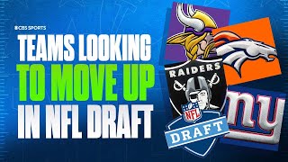 2024 NFL DRAFT Vikings Broncos Raiders amp Giants In Market To Trade Up For QB I CBS Sports [upl. by Laehplar851]