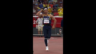 Team Visa Athlete Neeraj Chopra making history in mens javelin [upl. by Treat922]