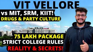 VIT Vellore  Strict Rules  Placement Reality  College Life  Cutoff  Vs MIT SRM KIIT 2022 [upl. by Ecirtnahc]