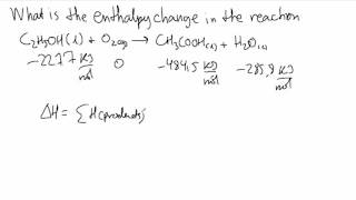 Example How to Calculate Enthalpy Change of a Reaction [upl. by Aikemat79]