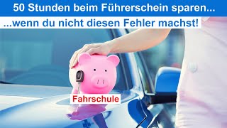 Führerschein Kosten gering halten Machst du auch den gleichen teuren Fehler bei deinen Fahrstunden [upl. by Netsuj]