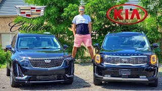 New Kia Telluride vs New Cadillac XT6  Can You Even Compare Them [upl. by Oibesue]