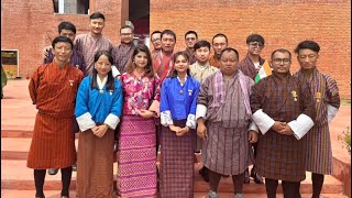 Bhutanese Kupar Song dance by girls at Nalanda University  Bhutanese patriotic song [upl. by Agnew]