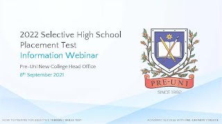 Selective Thinking Skills Test Information Seminar [upl. by Amii740]