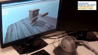 Haptic demo in Unity using OpenHaptics with Phantom Omni [upl. by Ikkela432]