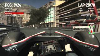 F1 2010 Monaco Race HRT Style Career Expert Andrew Bortz [upl. by Naie]