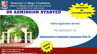 Maharajas college ekm 2023 degree admission started [upl. by Akiraa522]