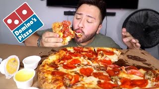 Dominos Pizza Mukbang • CHEAT MEAL • I’ve Missed You [upl. by Anileba225]