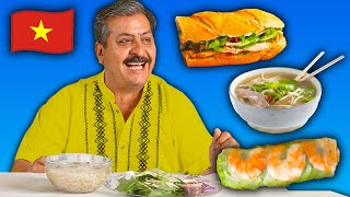 Mexican Dads Try Vietnamese Food [upl. by Fransen94]