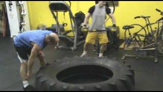 Firefighter Workout  Tire FlipSledgehammer Slam Partner Combo  OPT For Fitness [upl. by Chatav]