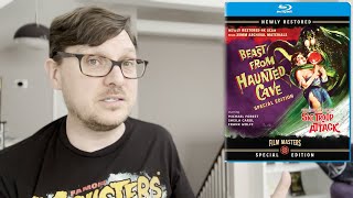 BEAST FROM HAUNTED CAVE 1959  SKI TROOP ATTACK 1960 Film Masters Bluray Review [upl. by Oicnerual]