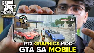 GTA San Andreas Mobile New Graphics Mod Review  Must Try All Gamers [upl. by Euqinommod]