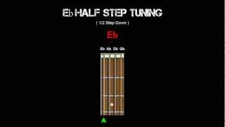 Bass Tuning  Eb Half Step [upl. by Tremaine]