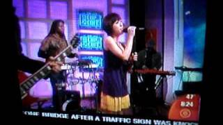 Utada Hikarus live performance on CBS show [upl. by Cirtemed]