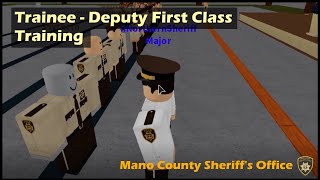 Mano County Sheriffs Office  Hosting a TraineeDeputy First Class Training [upl. by Notffilc]