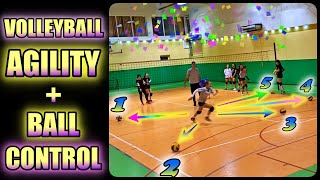 VOLLEYBALL AGILITY  BALL CONTROL DRILLS  Best Volleyball Training [upl. by Lednew]