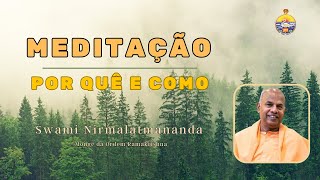 MEDITAÇÃO  POR QUÊ E COMO  SWAMI NIRMALATMANANDA [upl. by Leidgam588]