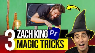 3 ZACH KING Inspired EDITING MAGIC Tricks in Premiere Pro [upl. by Boot]