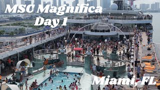 Welcome Aboard Boarding the MSC Magnifica in Miami MSC Magnifica Cruise Day 1 [upl. by Sylvanus]